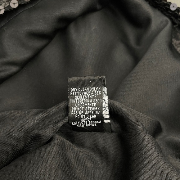 JS‎ Boutique Black Sequin Straight Skirt Formal Party Corpcore Sparkle & Shine - Picture 4 of 5